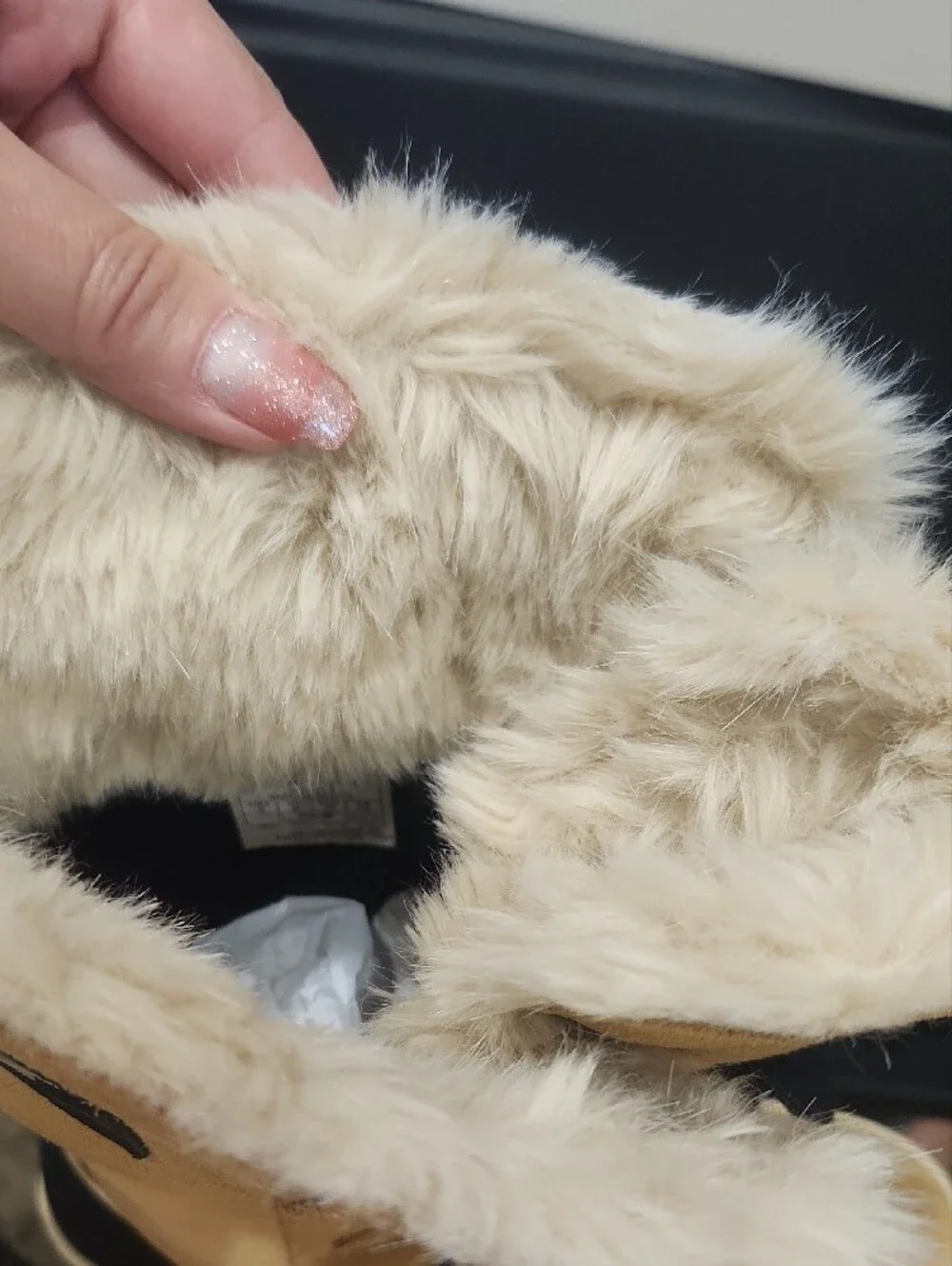 Sorel Tan Suede Lace-Up Faux Fur Winter Boots